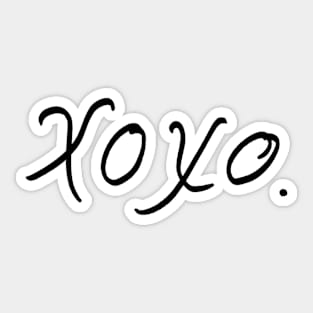 xoxo. Sticker